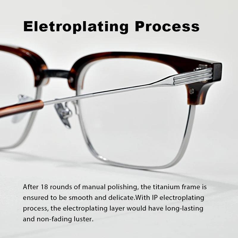 2024 new Italian imported titanium eyeglasses frame star the same fashion VENUS men reading myopia presbyopia optical glasses