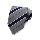 New 8cm Mens Tie Striped Patterned Man Necktie Neck Tie Jacquard Woven Ascot Cravat Neckwear For Gentleman Wedding  Party