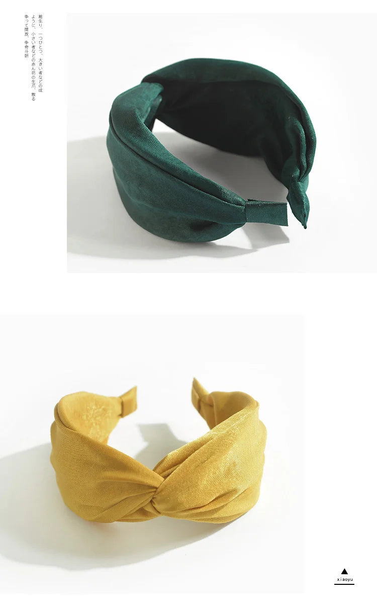 Women Hairbands Wide Female boho ties headband accessories Bow Hair Hoops Headwear Floral Hair Accessories Girl Head Band Lady