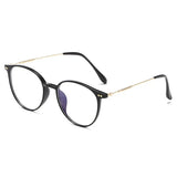 Round Blue Light Blocking Short Sighted Eyewear Luxury Ladies Myopia Glasses Unisex Fashion Women's Minus Sight Eyeglasses -4.0