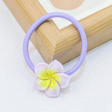 Girls Elastic Hair Ties Flower Hairbands Ponytail Holder Headbands Kids Floral Scrunchies Women Hair Accessories