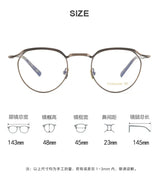 Top Quality Acetate Titanium Optical Glasses Frame Luxury Vintage Computer Eyeglasses Designer Ultra-Light  Eyewear