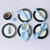 12Pcs 30X30cm Satin Table Napkin Soft Handkerchief Romantic Wedding Banquet Square Table Napkins Dinner Party Decoration