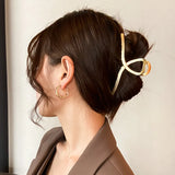 Fashion Geometric Metal Hair Claw Clips for Women Vintage Hair Clamps Crab Headband Hairpin Girls Hair Accessories Headwear