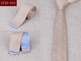 Men's Suits Knit Tie Plain Necktie For Wedding Party Tuxedo Casual Dots Woven Skinny Gravatas Cravats Accessories 25colors