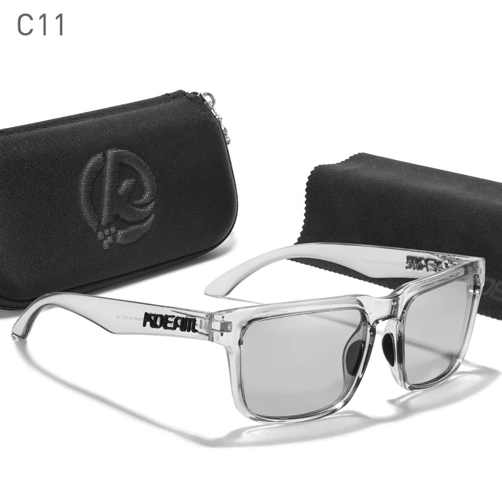 KDEAM Oversized Sunglasses Polarized Photochromic Lenses Night Vision Goggles Designed For Both Men And Women Large Glasses