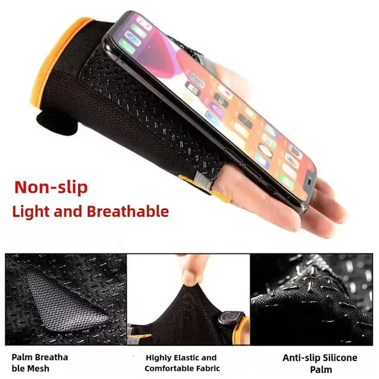 New Cycling Gloves Anti Slip and Shock-absorbing Outdoor Sports Gloves Summer Sun Protection Elastic Fingerless Gloves