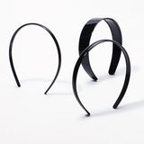 1 Piece Simple Women Headbands Fashion Head Band for Girls  Solid Black Color Casual Hair Accessories Plastic Headbans Wholesale