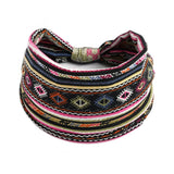 Boho Headbands For Women Fashion Stretch Wide Hair Bands Knoted Turban Yoga Sweatband Elastic Head Bands Stylish Wrap Headbands