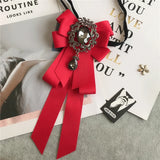 Rhinestone Bow Tie Women's Graduation Photo Student School Uniform Tie Ribbon Sweet Literary and Art Plaid Bowtie Collar Flower
