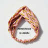 Clearance Fresh Colorful Turban Headbands Women Spring Summer Chiffon Headband Head Wrap Wide Lattice Hairband Hair Accessories