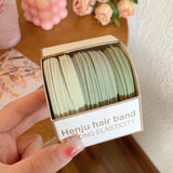 Nylon Rubber High Elastic Hair Bands Hair Ties Women Girls Candy Basic Ponytail Holder Scrunchies Gum Ropes Hair Accessories Set