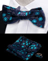 3pcs Bow Tie For MenBowtie Handkerchief Cufflinks Set For Shirts Fit Business Wedding Butterfly Paisley Pocket Square Bowtie Man