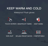 Touchscreen Fleece Warm Gloves Outdoor Cycling Driving Waterproof Cold Gloves Windproof Non Slip Womens Men Winter Ski Glove