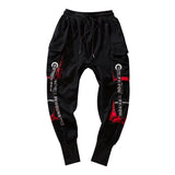 2023 Hip Hop Joggers Men Letter Ribbons Cargo Pants Pockets Track Tactical Casual Techwear Male Trousers Sweatpants Streetwear