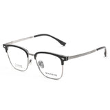 Pure Titanium Frame Glasses Full Rim Eye Glasses Spring Hinges Men Style Shortsighted Spectacles New Arrival Glasses