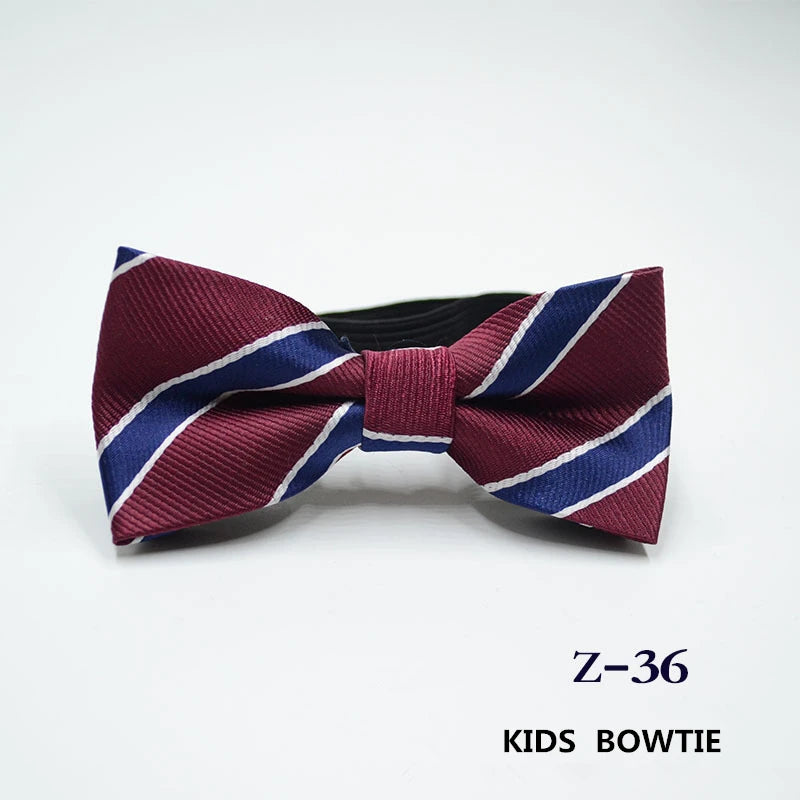 53 Color Children's Bow Tie Fashion Jacquard Baby Neckties Tie Baby Kid Kids Classical Pet Striped Butterfly Elastic Cord BowTie