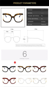 Clear Blue Ray Blocking Eyeglasses Large Glasses Frame Spectacle Frame for Women 2022 Anti-Blue Light Trend Round Eyeglasses