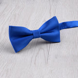 RBOCOTT Solid Bow Ties for Men Plain Party Wedding Bowtie Candy Color Bowknot Red Green Black Blue Bow TieWholesale Accessory