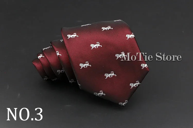 Cute Cartoon Pattern Animal Floral Printed Tie For Men Narrow Slim NeckTie Wedding Red Navy Party Ties Cravat Accessories Gifts