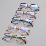 Exquisite Titanium Handmade Glasses Frame Mens Women Retro Square Spectacle Frames Eyeglasses Japanese Design Oval Round Eyewear