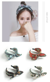 Women Hairbands Wide Female boho ties headband accessories Bow Hair Hoops Headwear Floral Hair Accessories Girl Head Band Lady