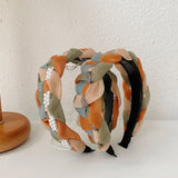 Girls Non-slip Headbands Braided Hair Bands Pearl Hair Bands Daily Hair Accessories Girls Hair Accessories