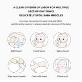 8 Pcs Pack of Different Colors Cotton Newborn Saliva Towel Nursing Towel Baby Wipe Handkerchief Towel