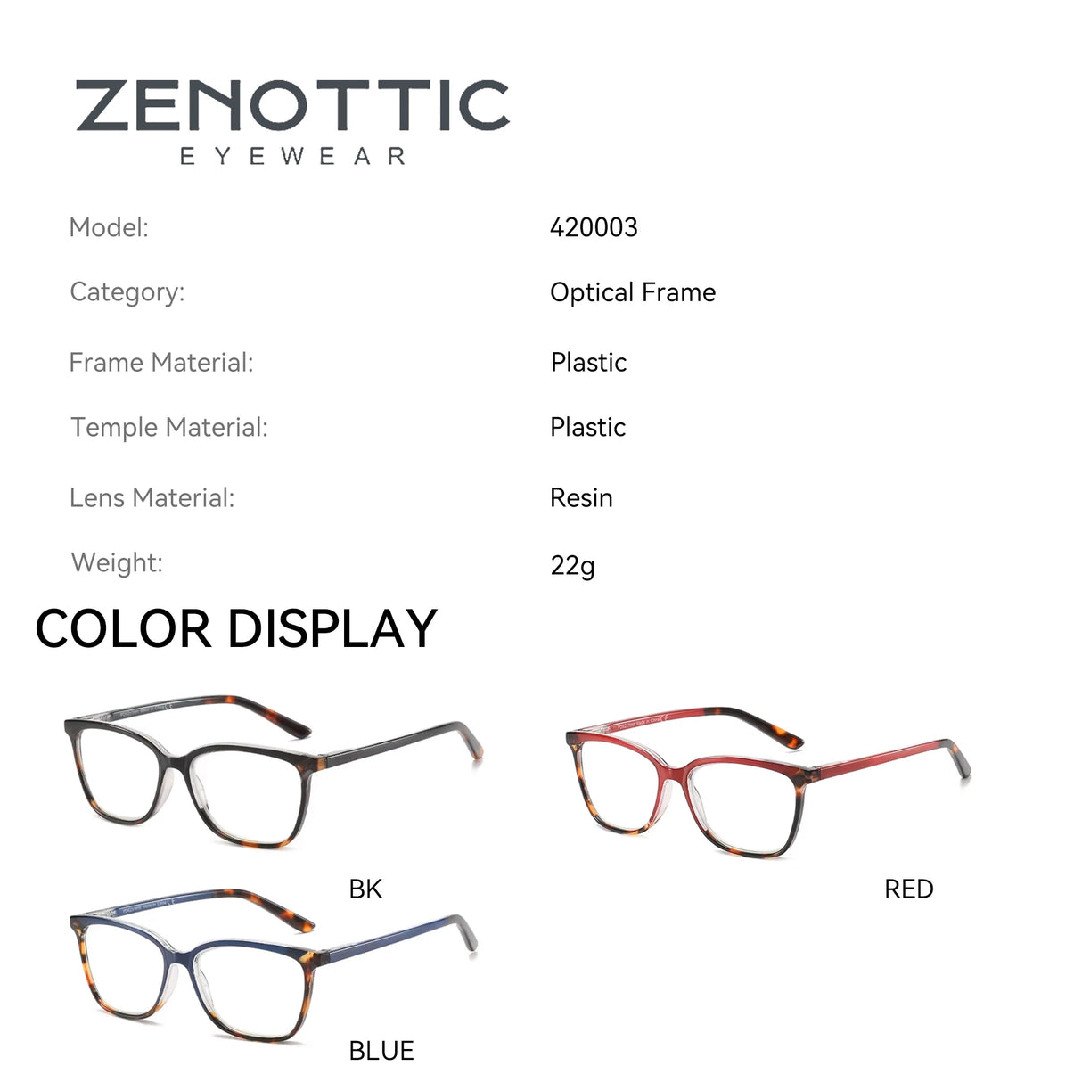 Blue Light Blocking Reading Glasses Anti Eyestrain Computer Reader Eyewear Gaming TV Eyeglasses for Women Men