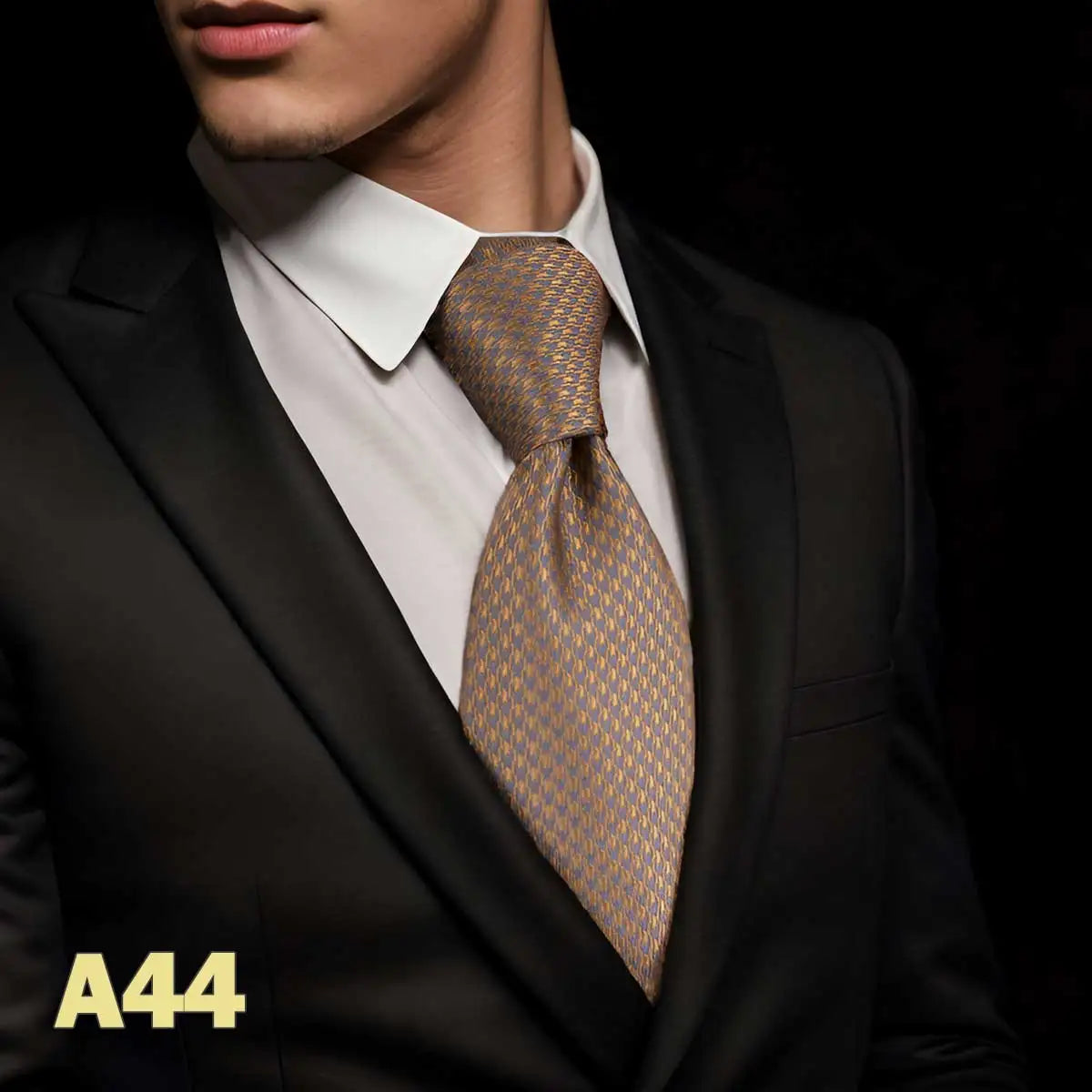 Hot Yellow Brown Men Neckties Classic Suit Formal Dress Wedding School Dropshipping