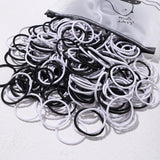 50PCS Macaron Rubber Band Hairband Headband High Elastic Durable Hair Ring Tied High Ponytail Women's Kids Hair Headwear