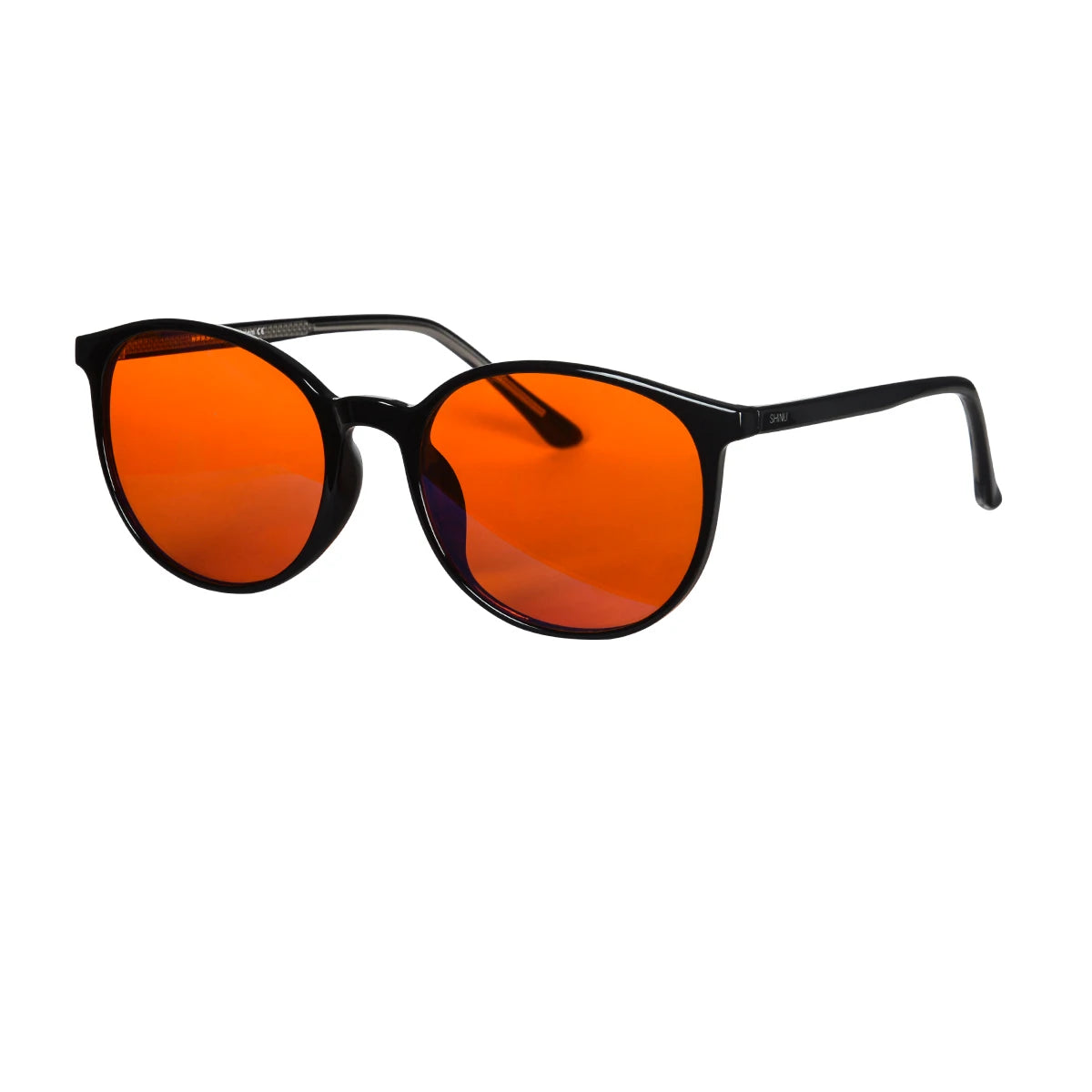 red glasses red blue light glasses for better sleep blue light blocking glasses orange lenses Tr90  women eyeglasses SH2022
