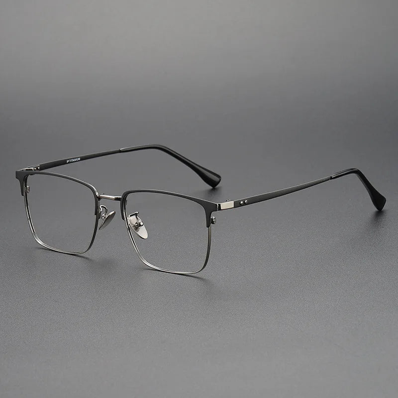 FIRADA Fashion Comfort Glasses Retro Luxury Titanium Square Eyewear Optical Prescription Eyeglasses Frame For Men Women 20363-C