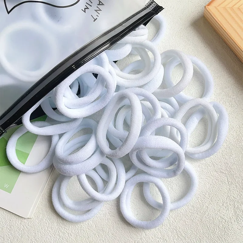 50/100/30 basic black rubber band for women girls elatic classical hair band head accessories casual sport High ponytail support