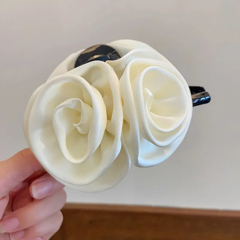 13cm Rose Shark Clip  Large  hair claw Elegant High-Grade Hair Accessories Pinzas Para El Cabello  Заколка Для Волос