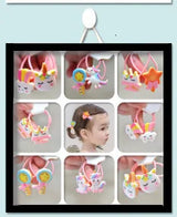 2pcs New Cute Cartoon Christmas Elk Elastic Hair Bands Rubber Hair Rope Tie Girls Hair Scrunchie Ponytail Holder Gum Accessories