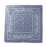 Fashion Hip Hop Bandana Kerchief Unisex Black Hair Band Neck Scarf Headwear Wrist Wraps Head Square Scarves Print Handkerchief