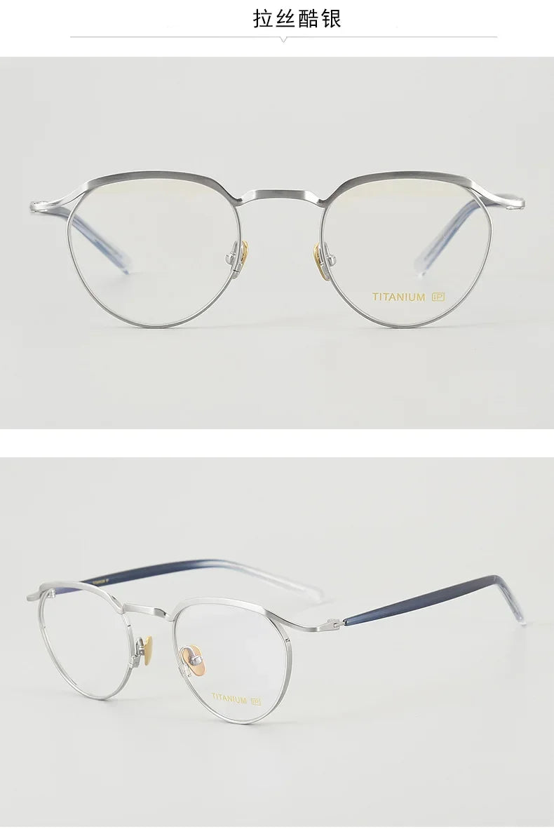 Top Quality Acetate Titanium Optical Glasses Frame Luxury Vintage Computer Eyeglasses Designer Ultra-Light  Eyewear
