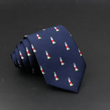 Cute Cartoon Pattern Animal Floral Printed Tie For Men Narrow Slim NeckTie Wedding Red Navy Party Ties Cravat Accessories Gifts