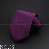 New Design Wedding Men Tie Purple Solid Striped Paisley Flower Neckties Men Business Dropshipping Groom Collar Accessories Gift