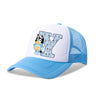 Blueyi Bingo Kids Baseball Cap Cartoon A-Z Letter Print Sun Hat Boys Summer Casual Caps Kawaii Adjustable Peaked Hats Child Gift