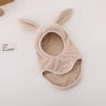 Winter Warm Rabbit Ear Baby One-Piece Hat Kids Ear Protection Cap Boy Girl Outdoor Windproof Hood Beanies Plush Balaclava Hat
