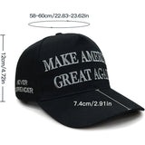 1pc Trump 2024 Make America Great Again Hat Take America Back Hat with USA Flag Embroidery Adjustable Mesh Baseball Cap