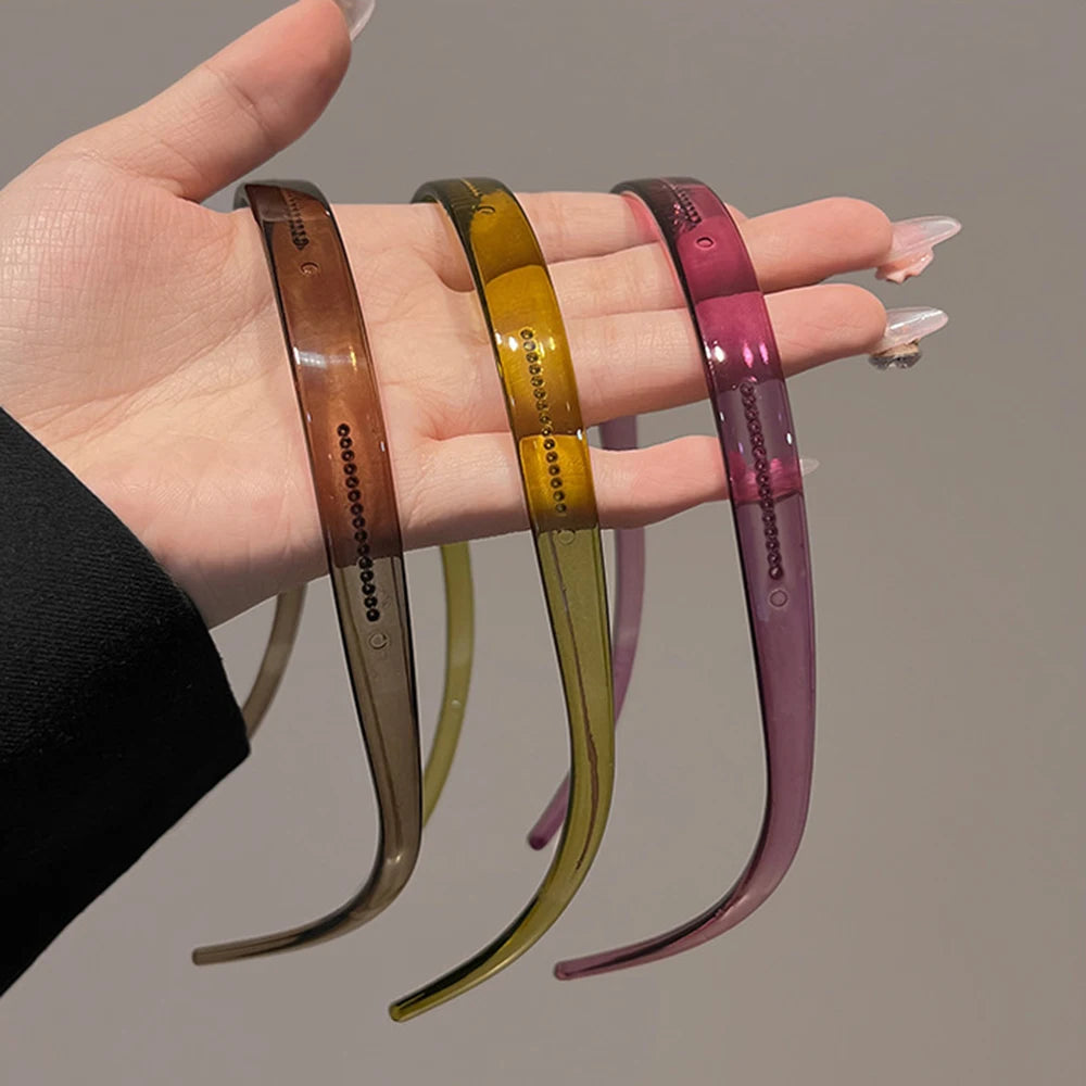 Toothed Headband Sunglasses Shaped Headband Transparent Non-slip Hair Hoop Hairstyle Fixing Tool Hair Accessories Hairband