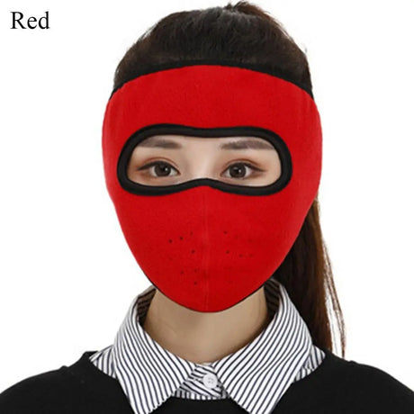 Women Men Winter Warm Cycling Windproof Cold-proof Mouth Cover Face Shield for Outdoor Camping Ski Earmuffs Fleece Warm Mask