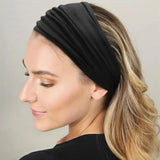 Headbands for Women Cotton Wide Headwrap Yoga Workout Hairbands Elastic Sport Head Bands Turban Bandana Bandage Hair Accessories