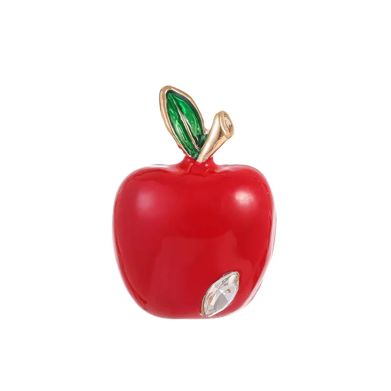 Christmas brooch apple snowflake bow cane candy ice cream gift pine cone pin men and women accessories
