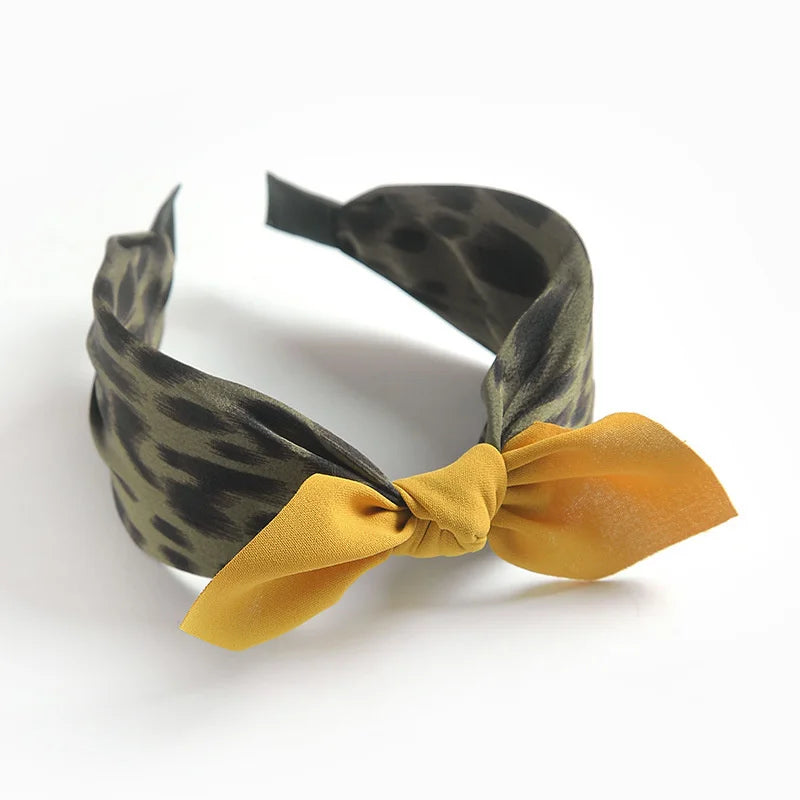 Women Hairbands Wide Female boho ties headband accessories Bow Hair Hoops Headwear Floral Hair Accessories Girl Head Band Lady