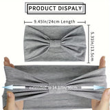 6pcs Womens Solid Color Yoga Headband - Super Stretchy & Quick-Dry, Stylish Hairbands for Fitness, Running, Outdoor Sports - Non