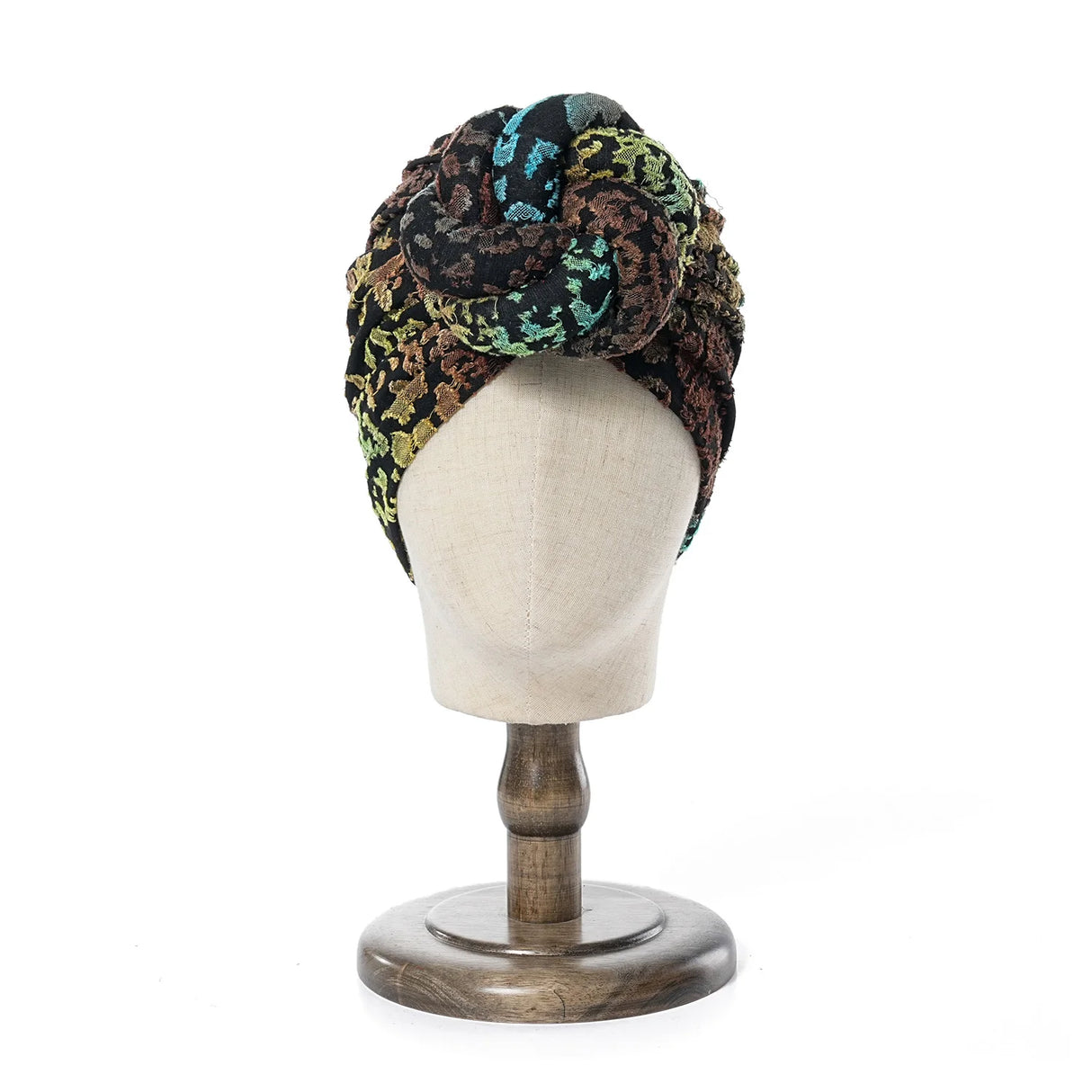 2024 African Pattern Floral Print Turban for Women Pre-Made Top Knot Head Wraps Flower Stretch Hijab Chemo Cap Headscarf Beanie